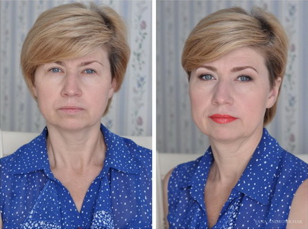 Возрастной макияж. Омолаживающий лифтинг макияж Днепропетровск